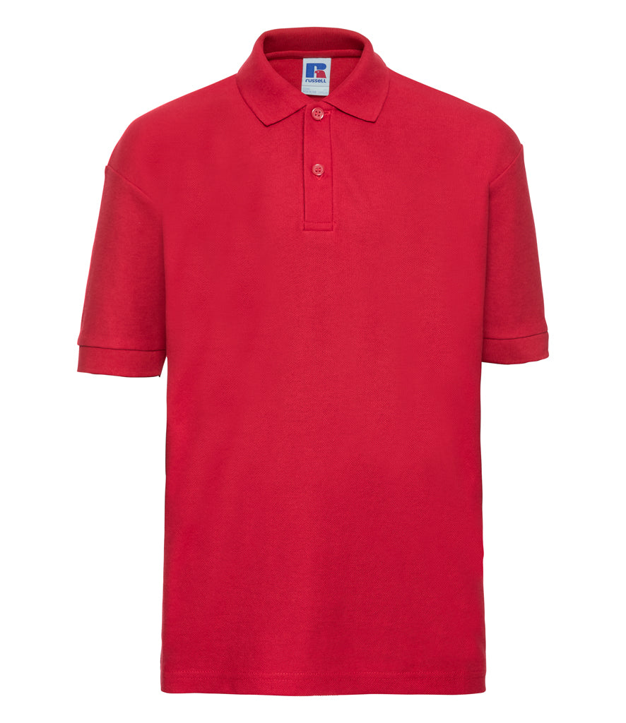 Russell Athletic Kids Poly/Cotton Piqué Polo Shirt (Red) KO