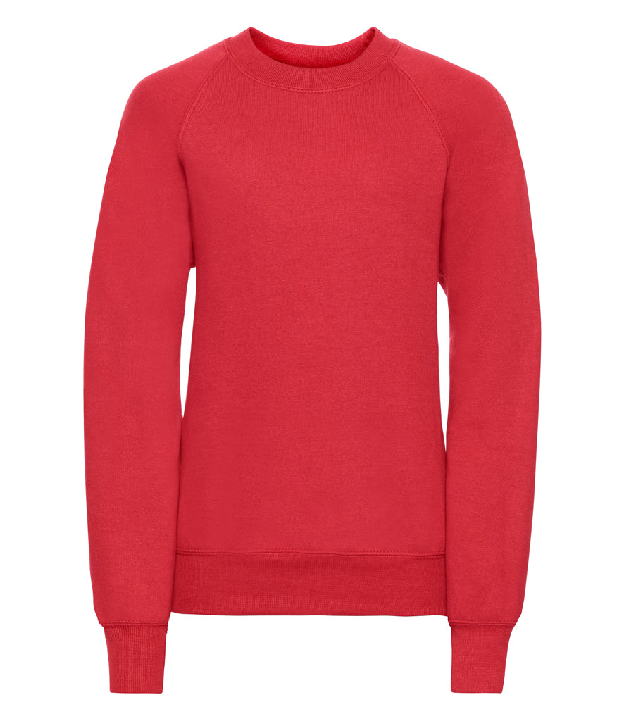Russell Athletic Kids Raglan Sweatshirt (Red) KO