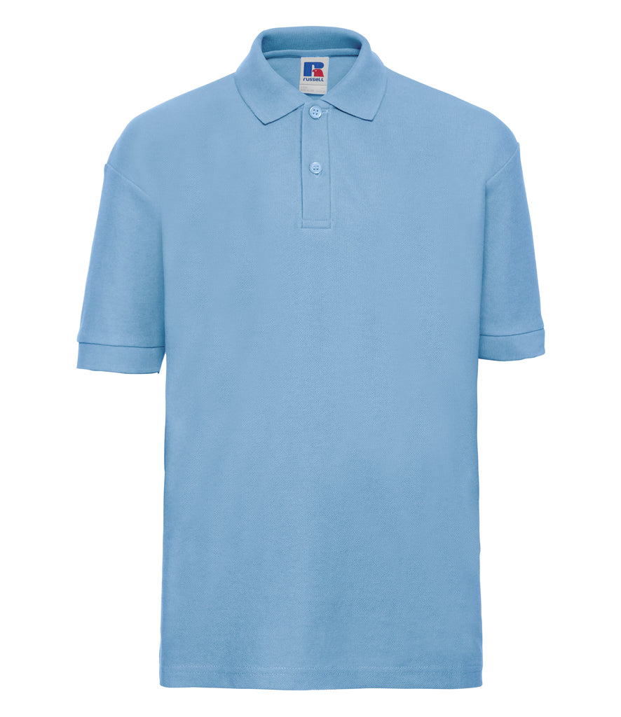 Russell Athletic Kids Poly/Cotton Piqué Polo Shirt (Sky Blue) LAZ
